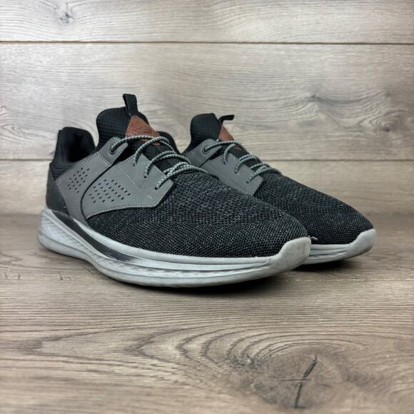 Skechers Slip-ins Relaxed Fit Slade Caster Men's 12 Black Gray Sneakers 210892WW - Picture 2 of 13